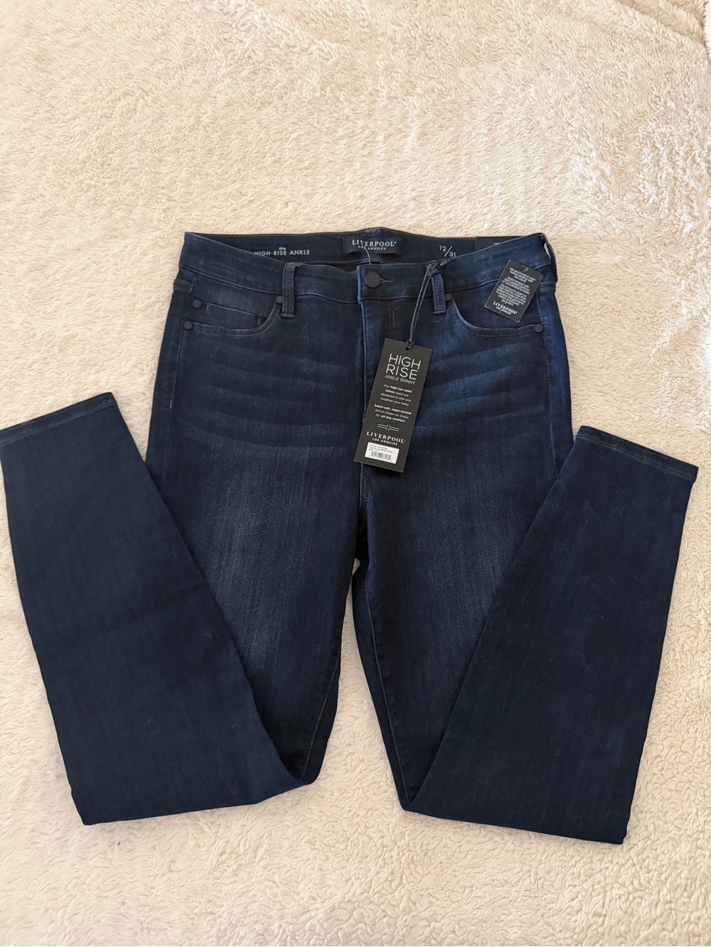NWT Ladies | Liverpool | High-Rise Skinny Jeans | Size 12 | Color: Dunmore Dark
